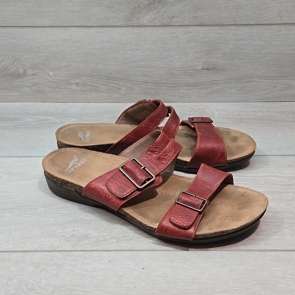 Dansko Women Leather Sandals Shoes Sz 39/8.5-9